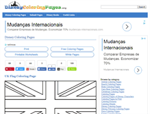 Tablet Screenshot of disneycoloringpages.org