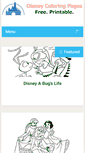 Mobile Screenshot of disneycoloringpages.net